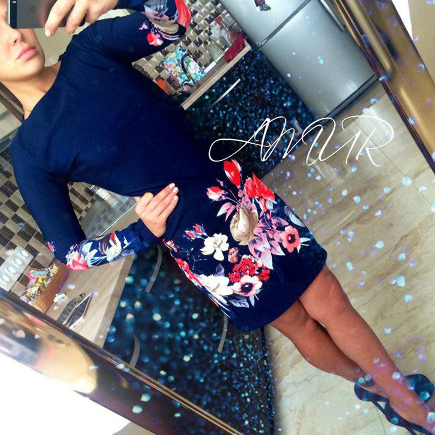 Chic Printed Polyester Dress